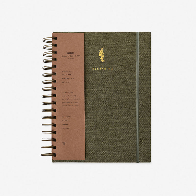 Fern Herbarium Journal | Forest Green | Recycled Materials