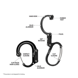 Versatile Rotating Clips Medium Rotating Gear Clip | 60 lb Capacity – Rarely
