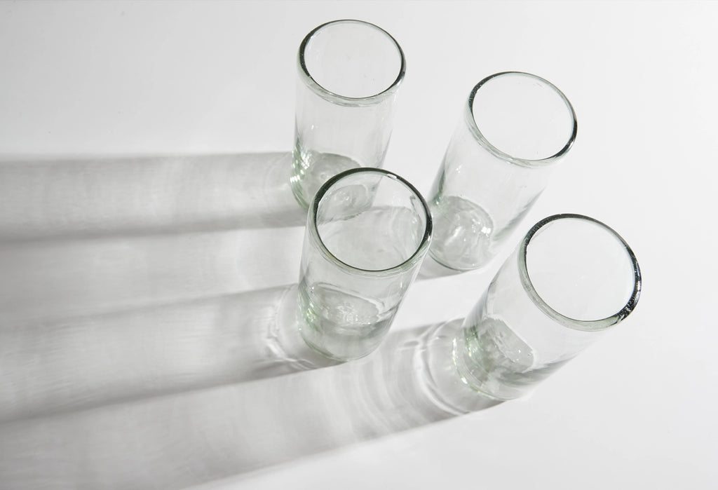Handblown Mexican Highball Glasses - Clear