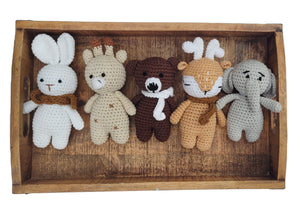 Mini Crochet Animals | Handmade Cotton Amigurumi | 5.5"–10" tall