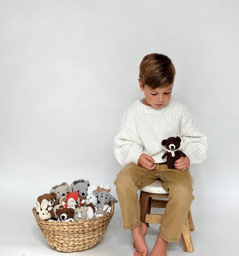 Handmade Crochet Animals | Cotton Amigurumi | 5.5"–10" Tall