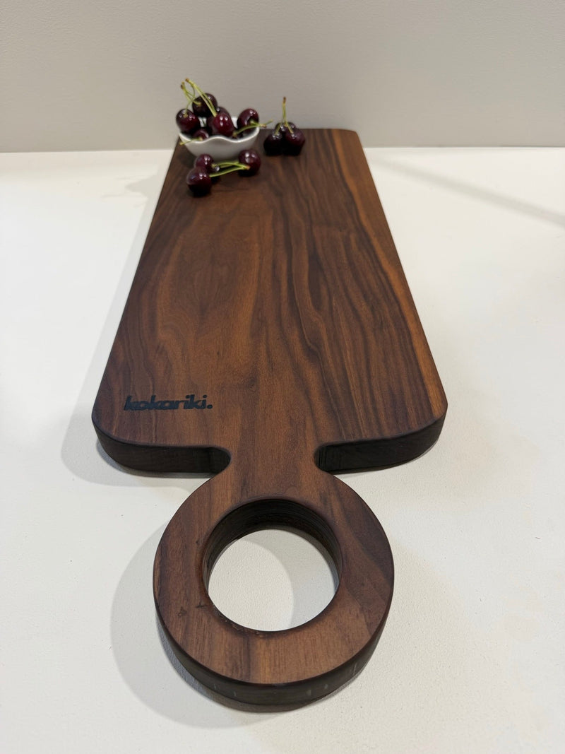 The Halo Serving Board in black walnut — view 3
