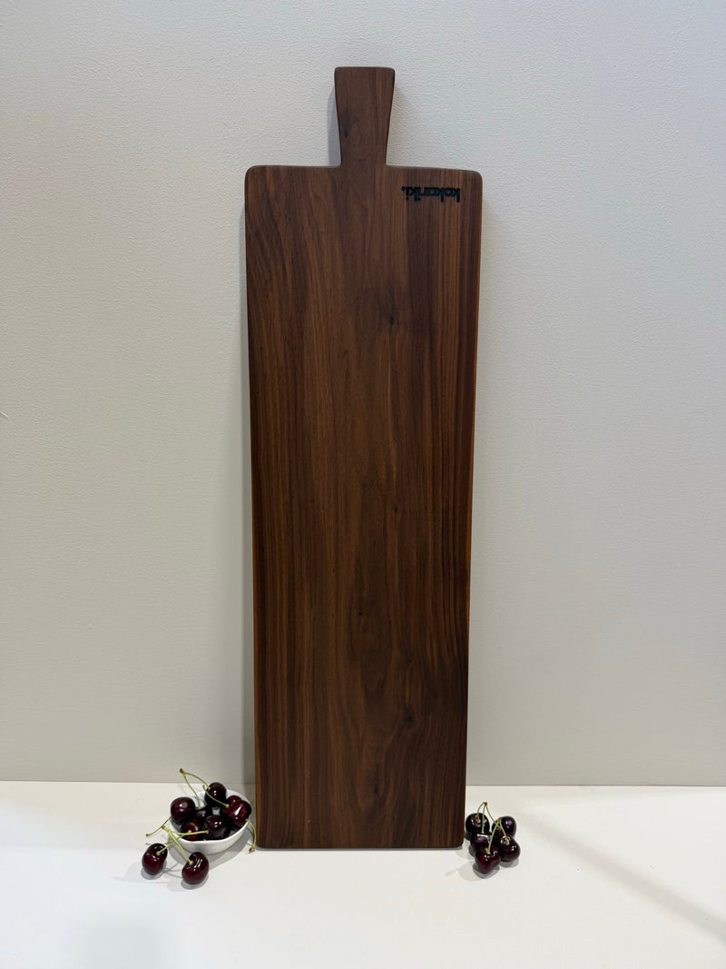 The Plank Serving Board in black walnut — view 1