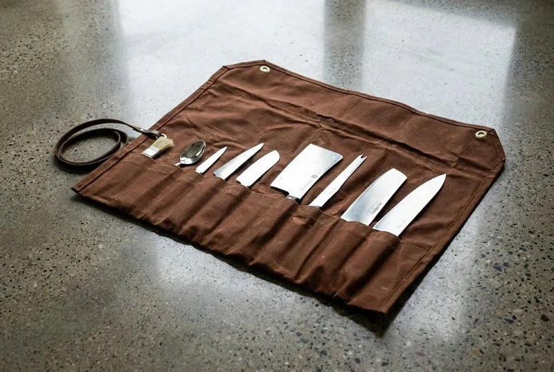 Chef Knife Roll | 18 oz Waxed Canvas