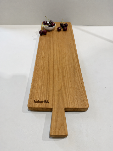 The Plank Serving Board in white oak — view 1