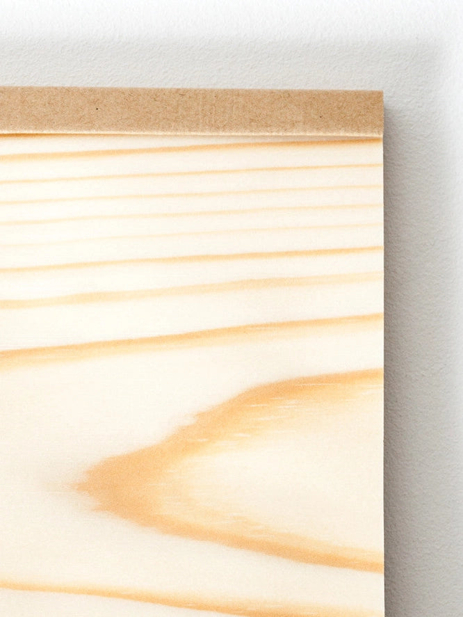 Kizara Wood Sheet Memo Pad - Medium - 4" X 6"