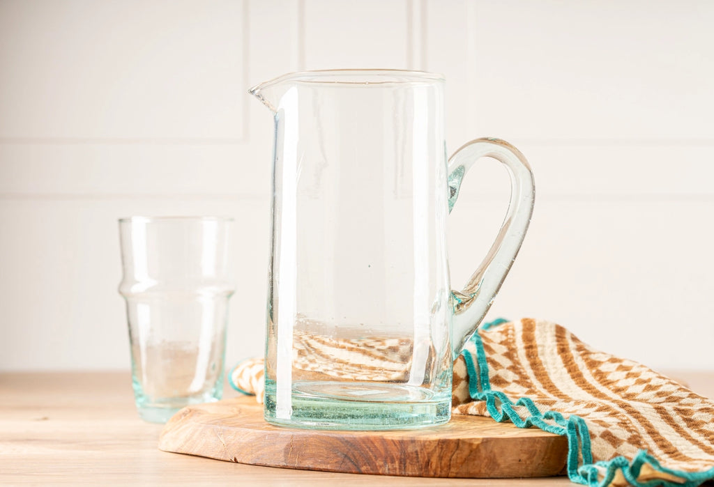 Moroccan Cone Jug - Clear