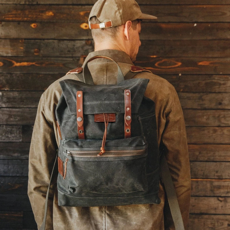 Muir Pack | Forest | Waxed Duck Canvas | Made in USA