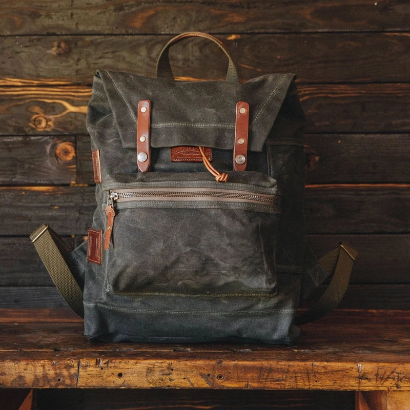 Muir Pack | Forest | Waxed Duck Canvas | Made in USA