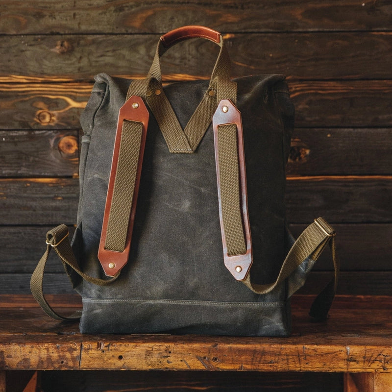 Muir Pack | Forest | Waxed Duck Canvas | Made in USA
