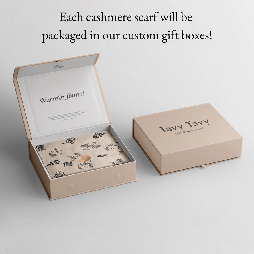 Fern Olive Green 100% Cashmere Scarf - Soft & Stylish Scarf