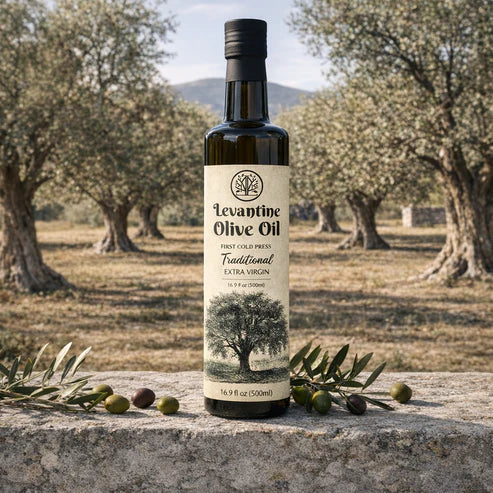 Stone-Pressed Extra Virgin Olive Oil | First Cold Press | Unfiltered | 16.9 oz