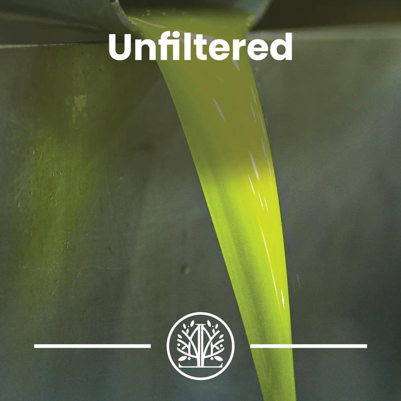 Stone-Pressed Extra Virgin Olive Oil | First Cold Press | Unfiltered | 16.9 oz