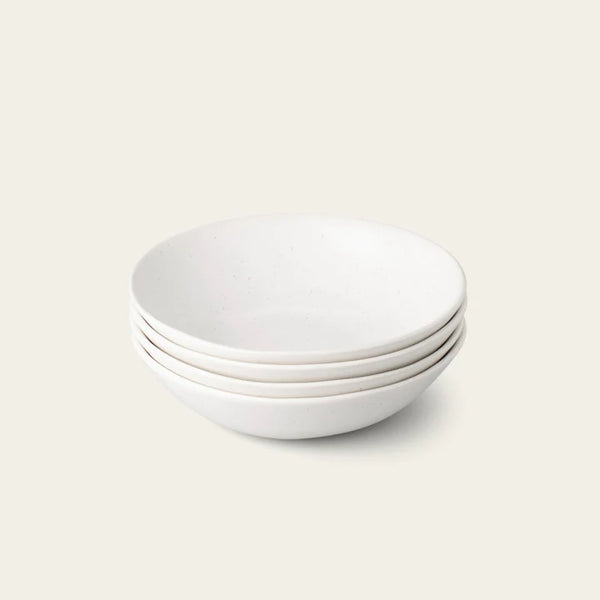 Jars hand-finished stoneware pasta bowls — set of 4
