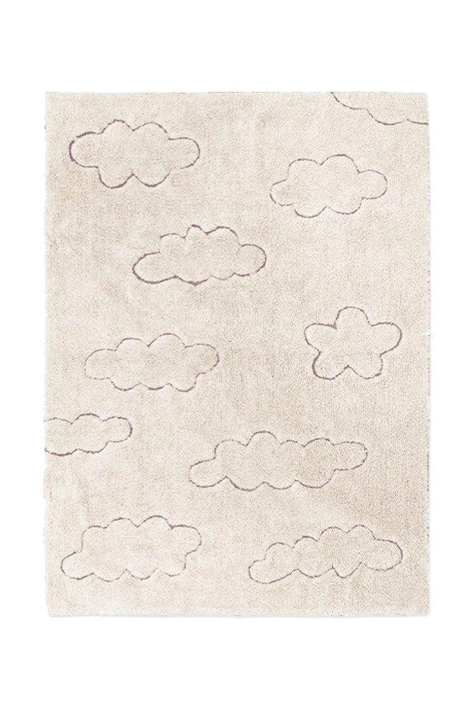 Rugcycled Washable Rug Clouds S | Cotton Cloud Pattern | 5.5 lb
