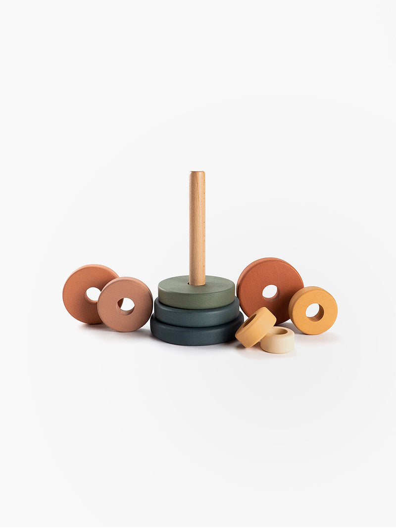 Wooden Ring Stacker | Water-Based Paint | SABO Concept Ukraine