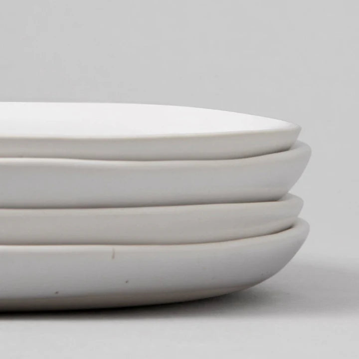 Hand-Finished Stoneware Salad Plates | Set of 4