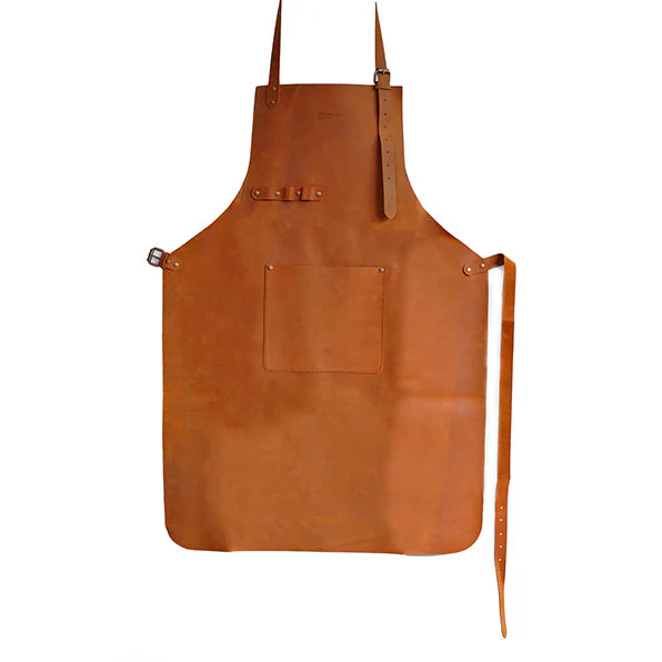 Scandinavian Leather Apron | Full-Grain Crazy Horse Leather
