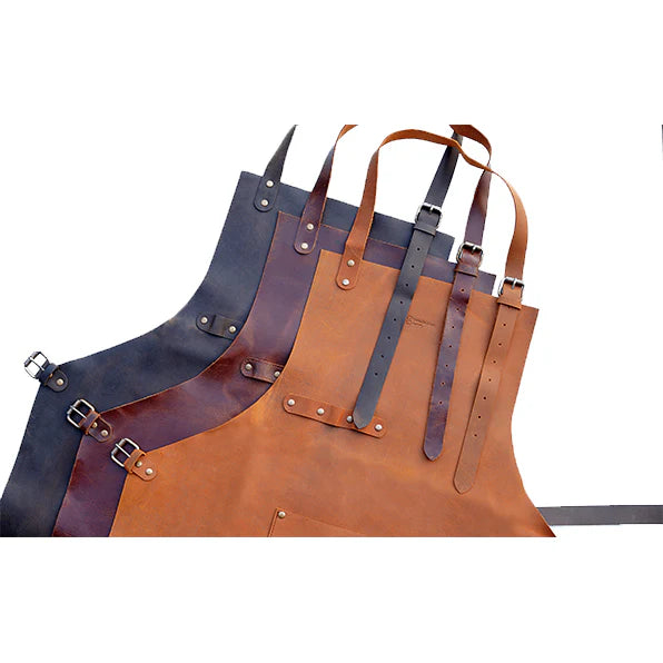 Scandinavian Leather Apron | Full-Grain Crazy Horse Leather