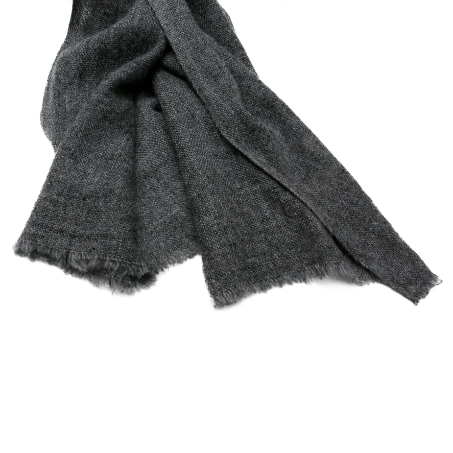 Steely Gray Cashmere Scarf - Lightweight, All-Season Wrap