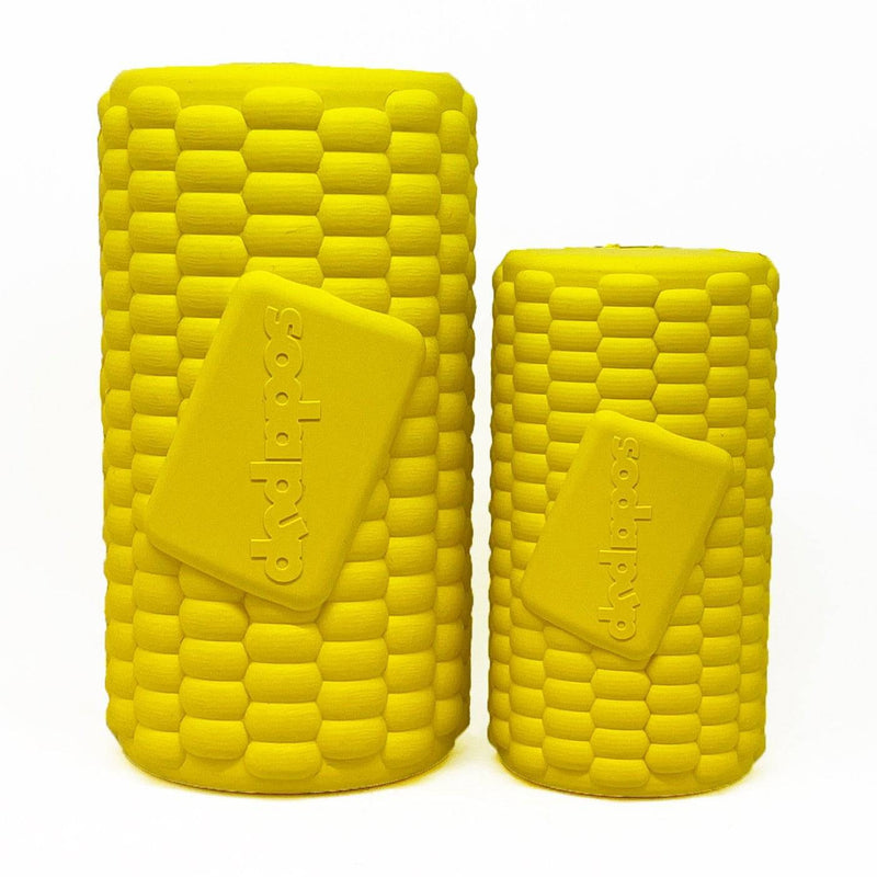 Corn on the Cob Dog Toy | Natural Rubber Treat Dispenser | USA Made