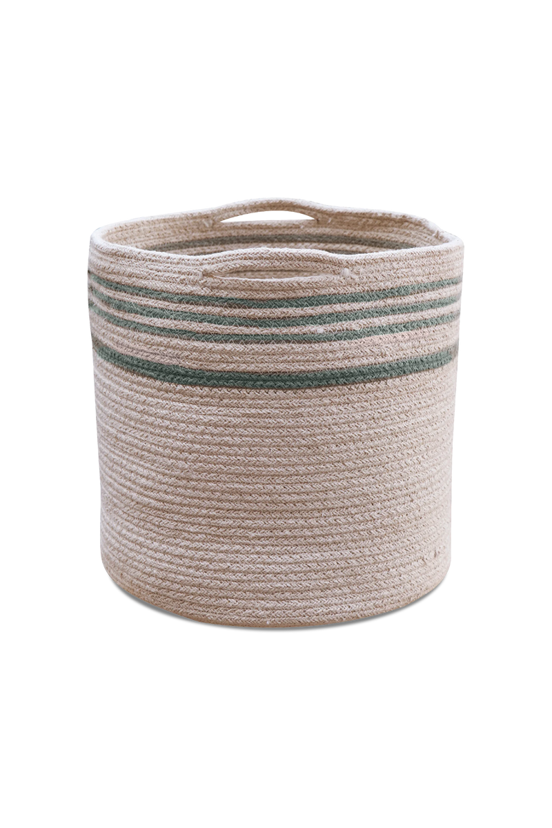 Cotton Storage Basket | Twin Vintage Blue | 1' x 1'