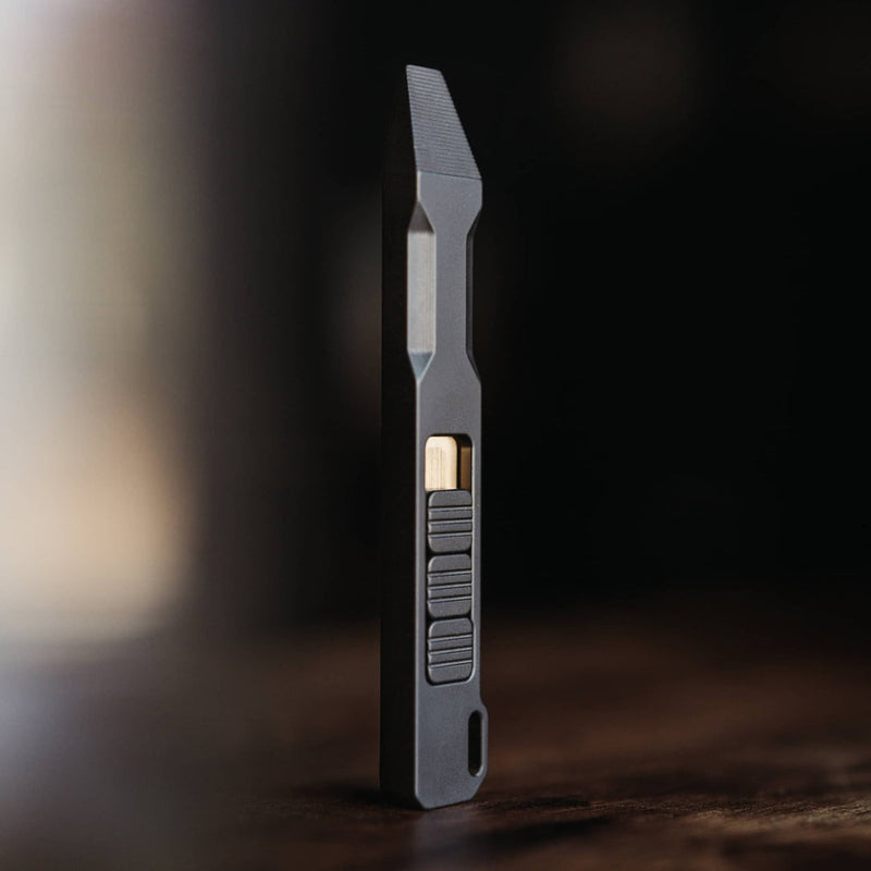 Ti Pry Bar | Grade 5 Titanium | Magnetic Fidget Buttons