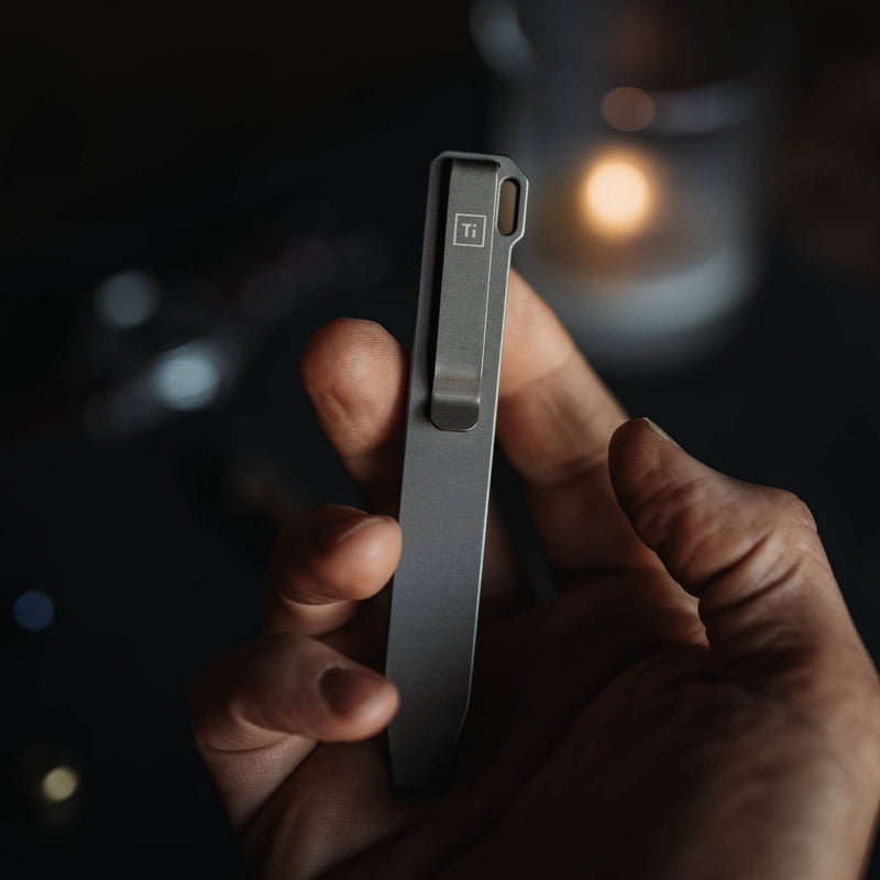 Ti Pry Bar | Grade 5 Titanium | Magnetic Fidget Buttons