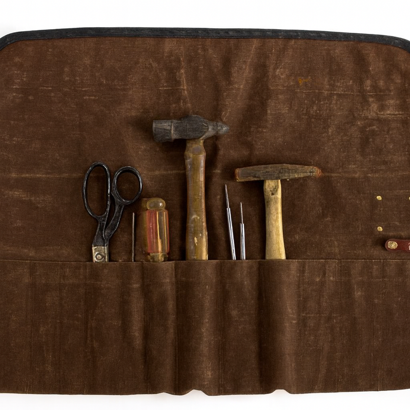The Orville | Waxed Canvas & Leather Tool Roll