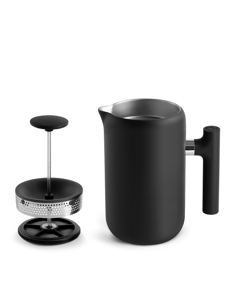 Clara French Press | 24 oz Vacuum-Insulated | Stainless Steel