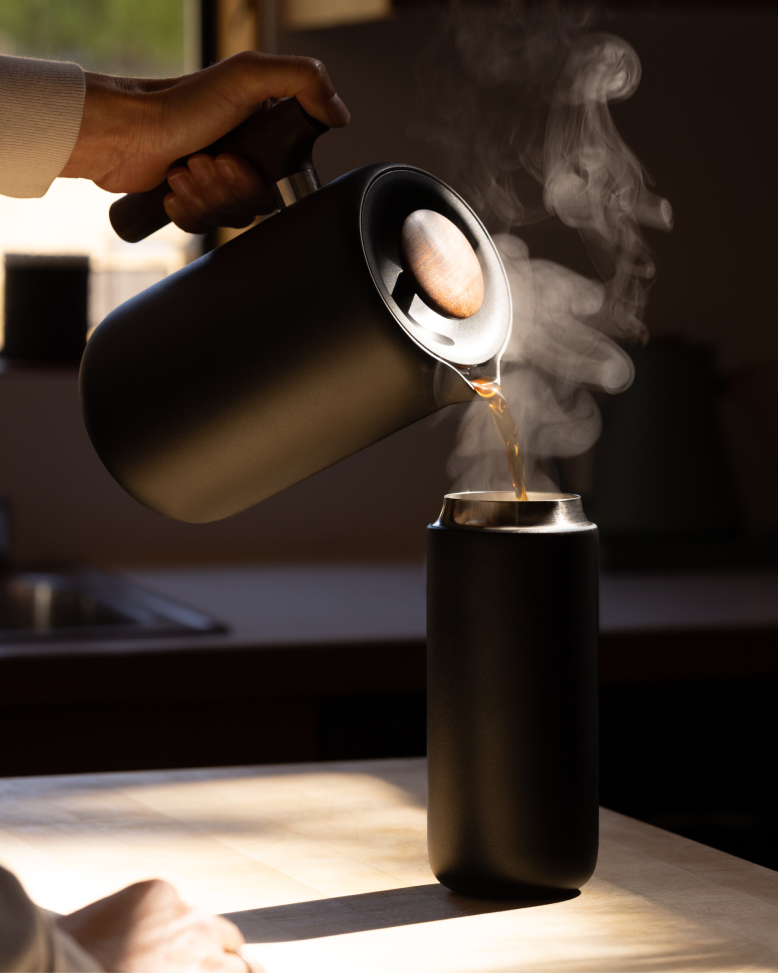 Clara French Press | 24 oz Vacuum-Insulated | Stainless Steel