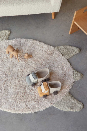 Washable Rug Sea Turtle | Hexagonal Shell Pattern | 97% Cotton