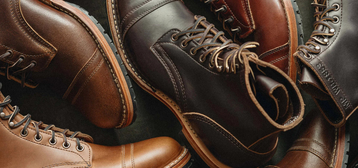 Sherman Toe Cap Boot | Dainite Sole - in Brown Chromexcel