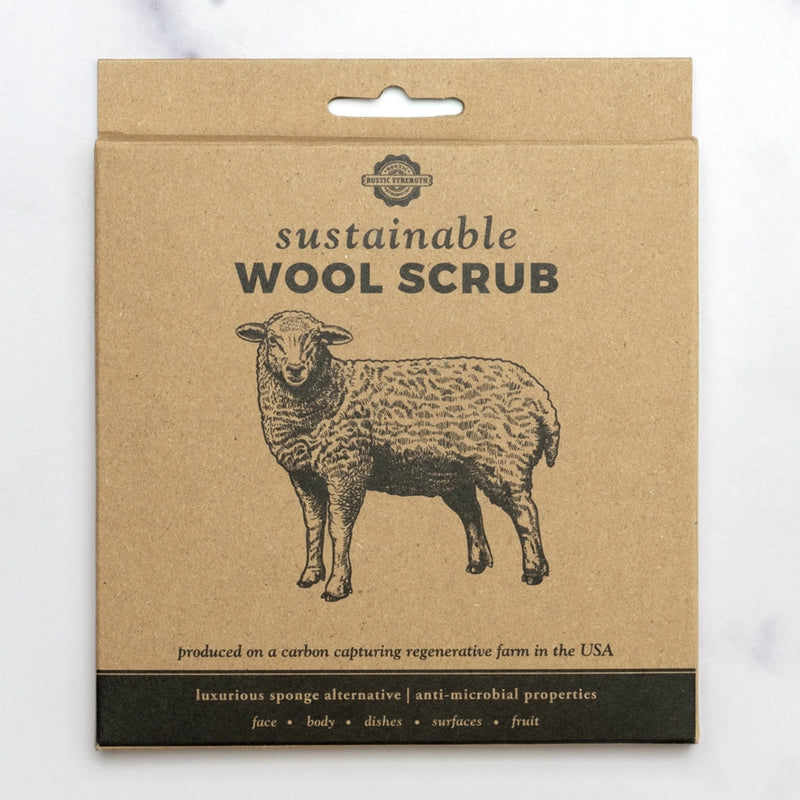 Sustainable Wool Scrub | Antimicrobial | USA Regenerative Farm