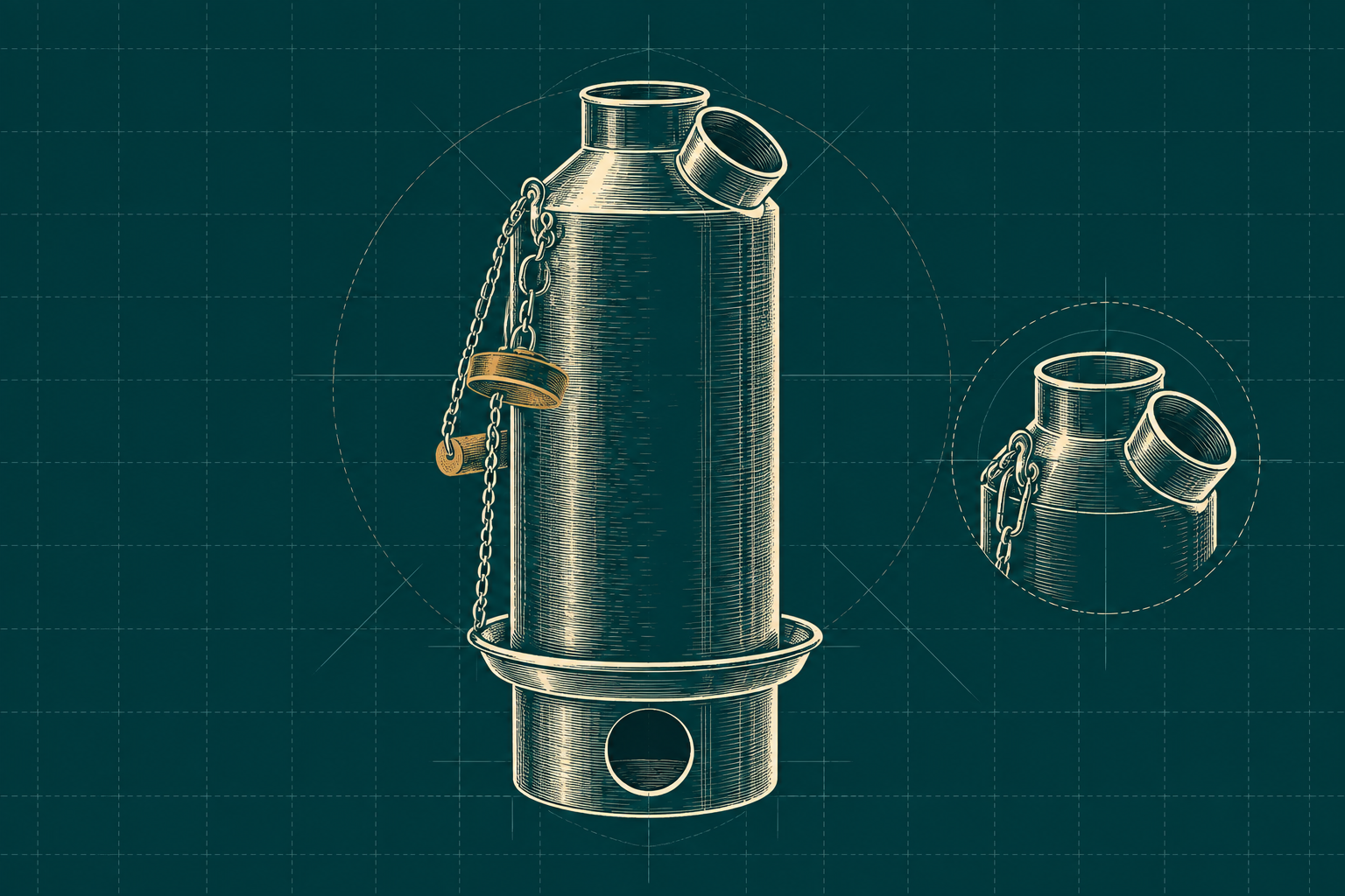 Base Camp kettle — an illustrated study.