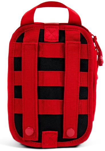 The back of the MyFAK Mini, showing its mounting straps