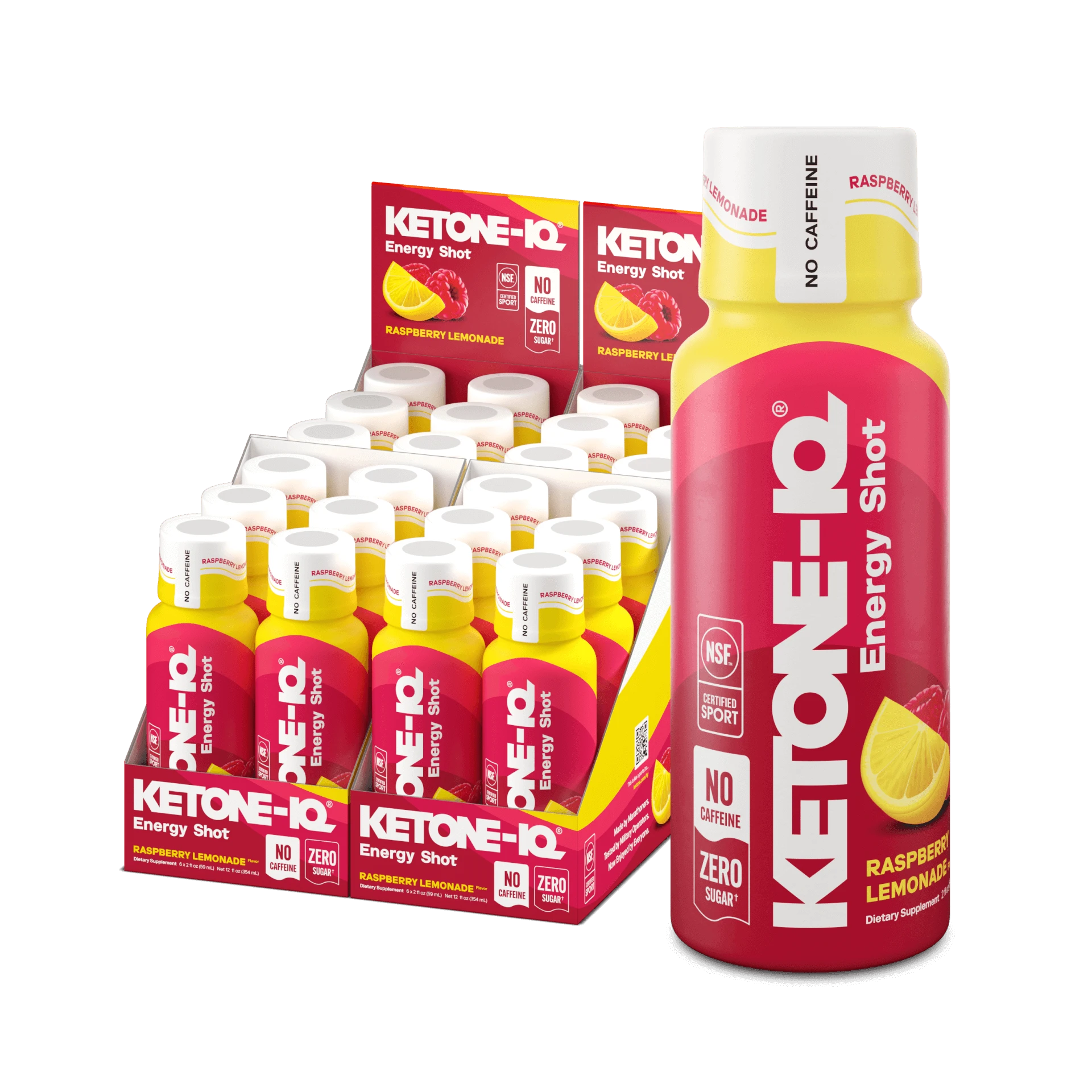 Ketone-IQ Raspberry Lemonade No Caffeine Shot