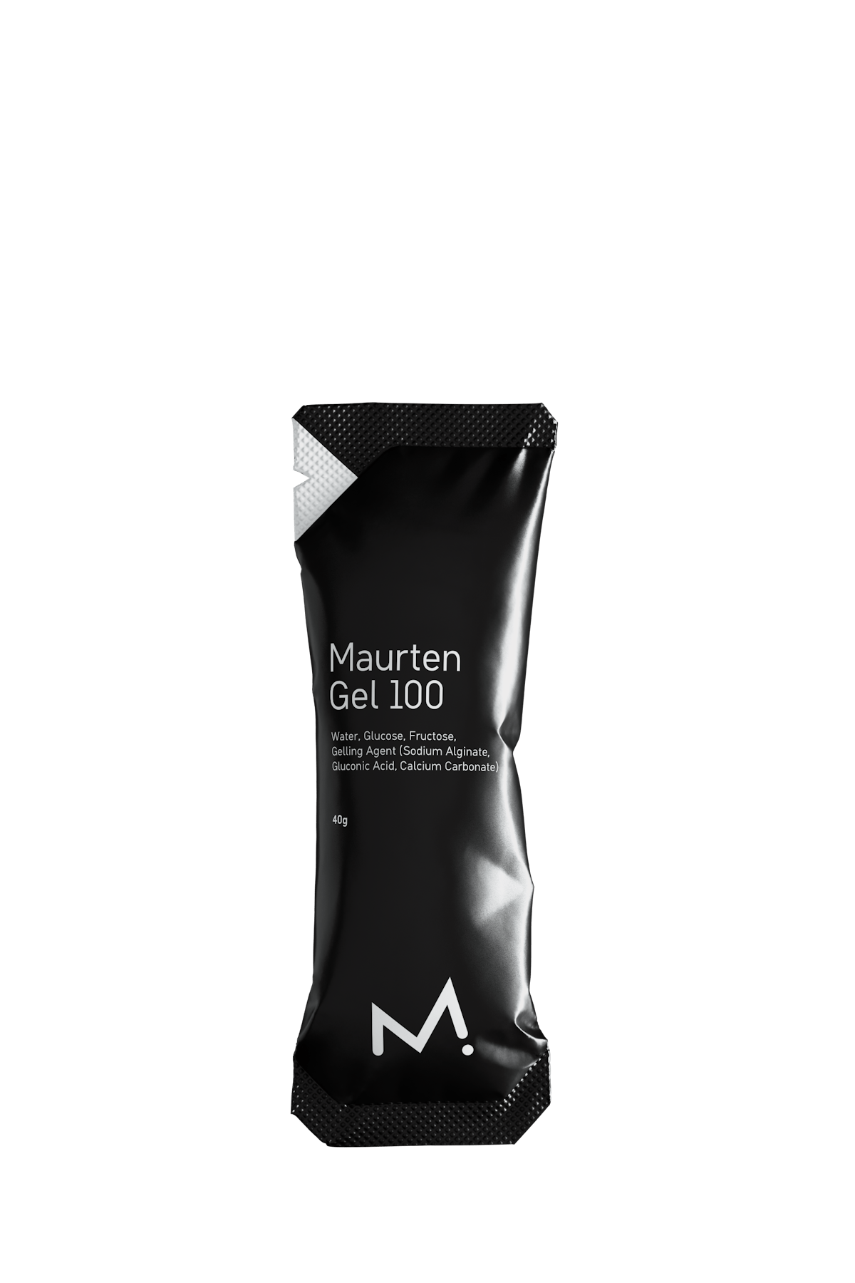 Black sachet of Maurten Gel 100