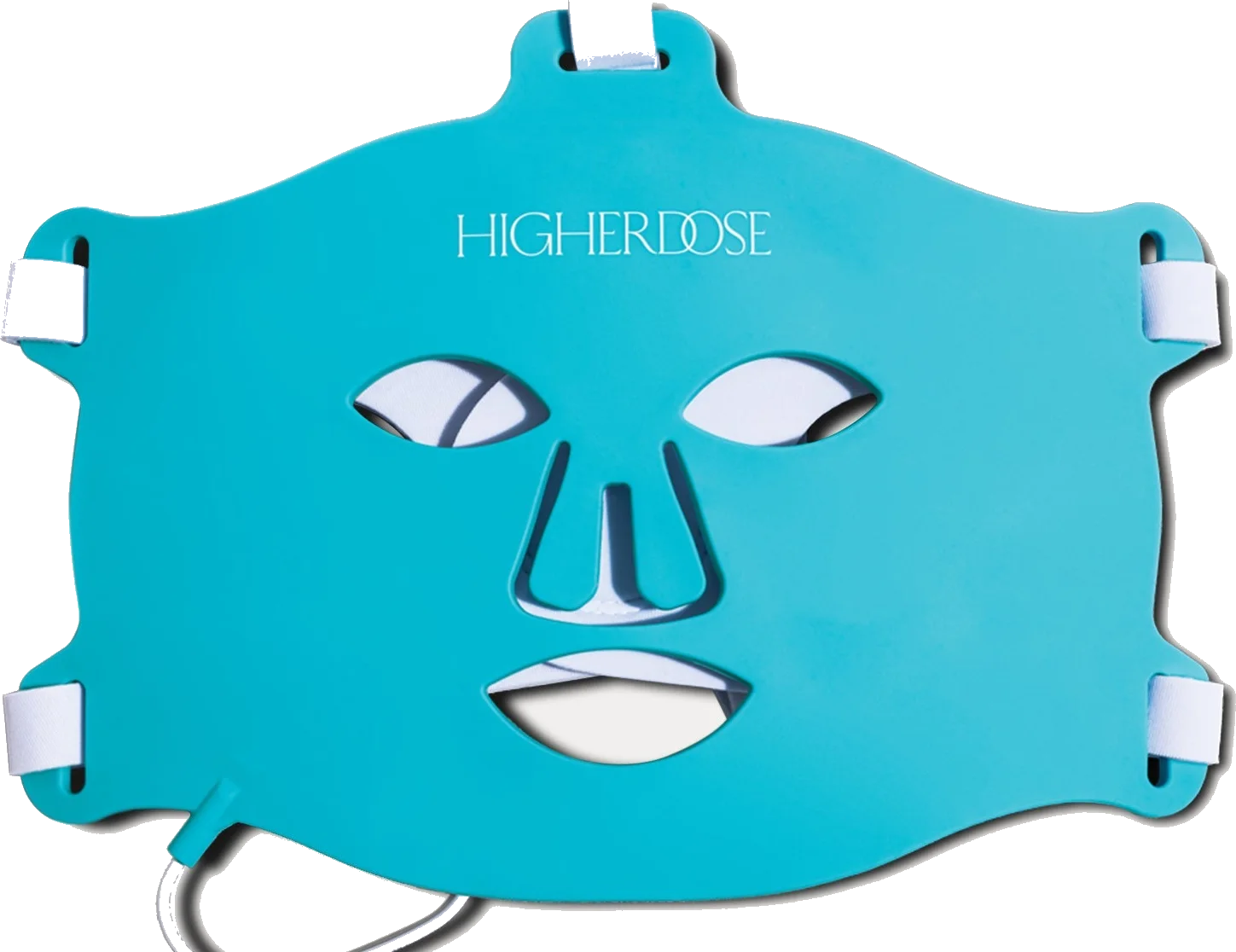HigherDOSE flexible teal red light face mask